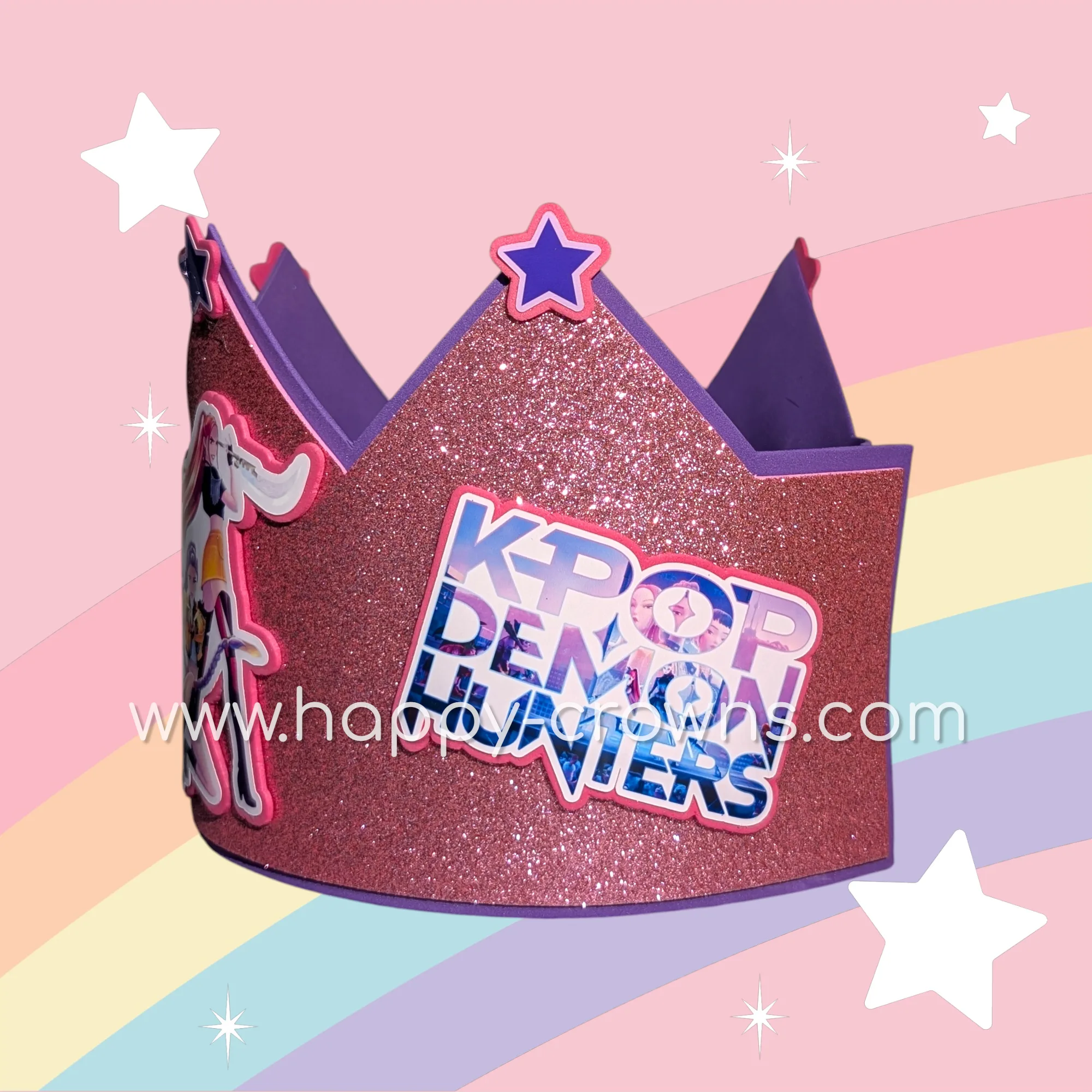 Corona de cumpleaños Huntrix K-Pop personalizada — 5