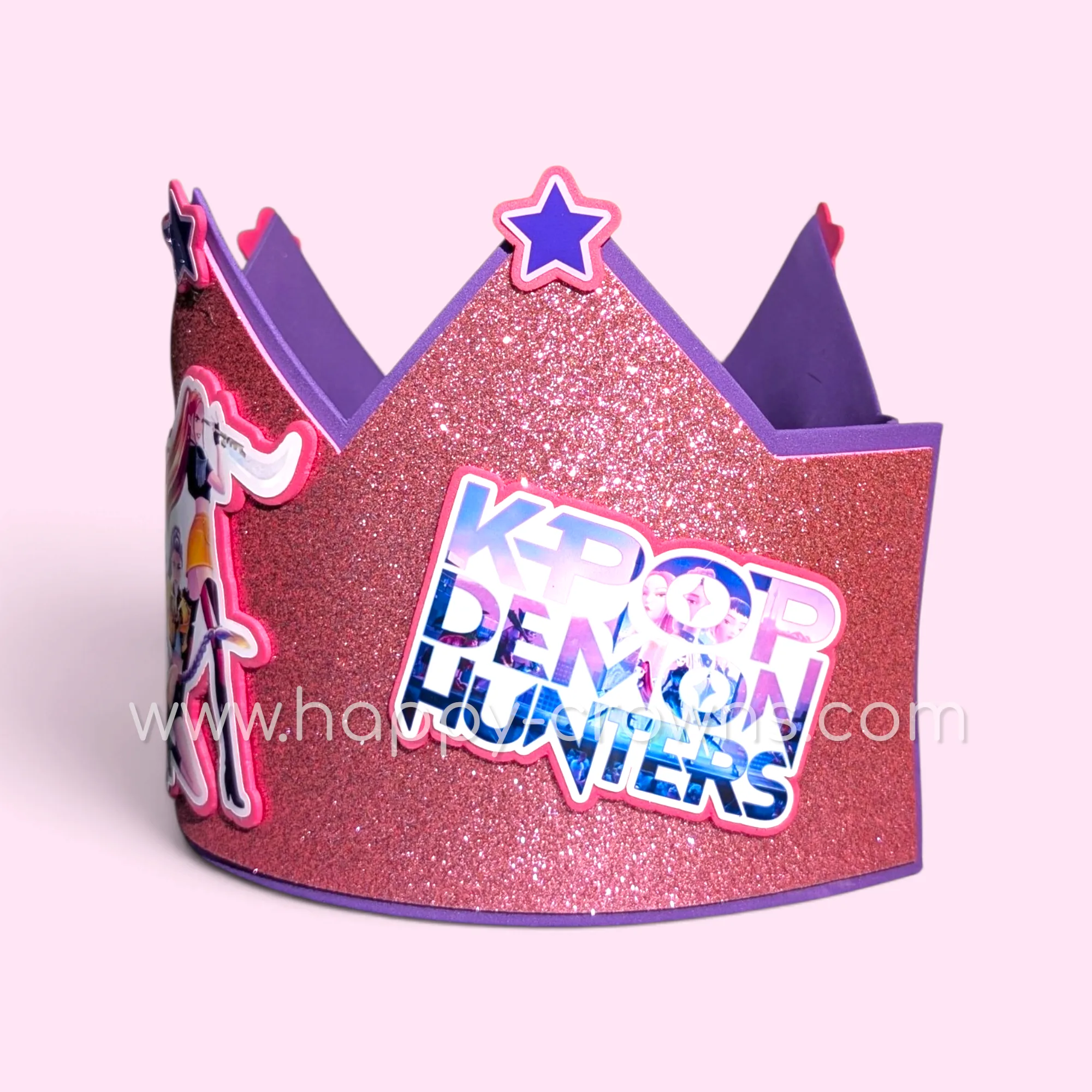 Corona de cumpleaños Huntrix K-Pop personalizada — 5