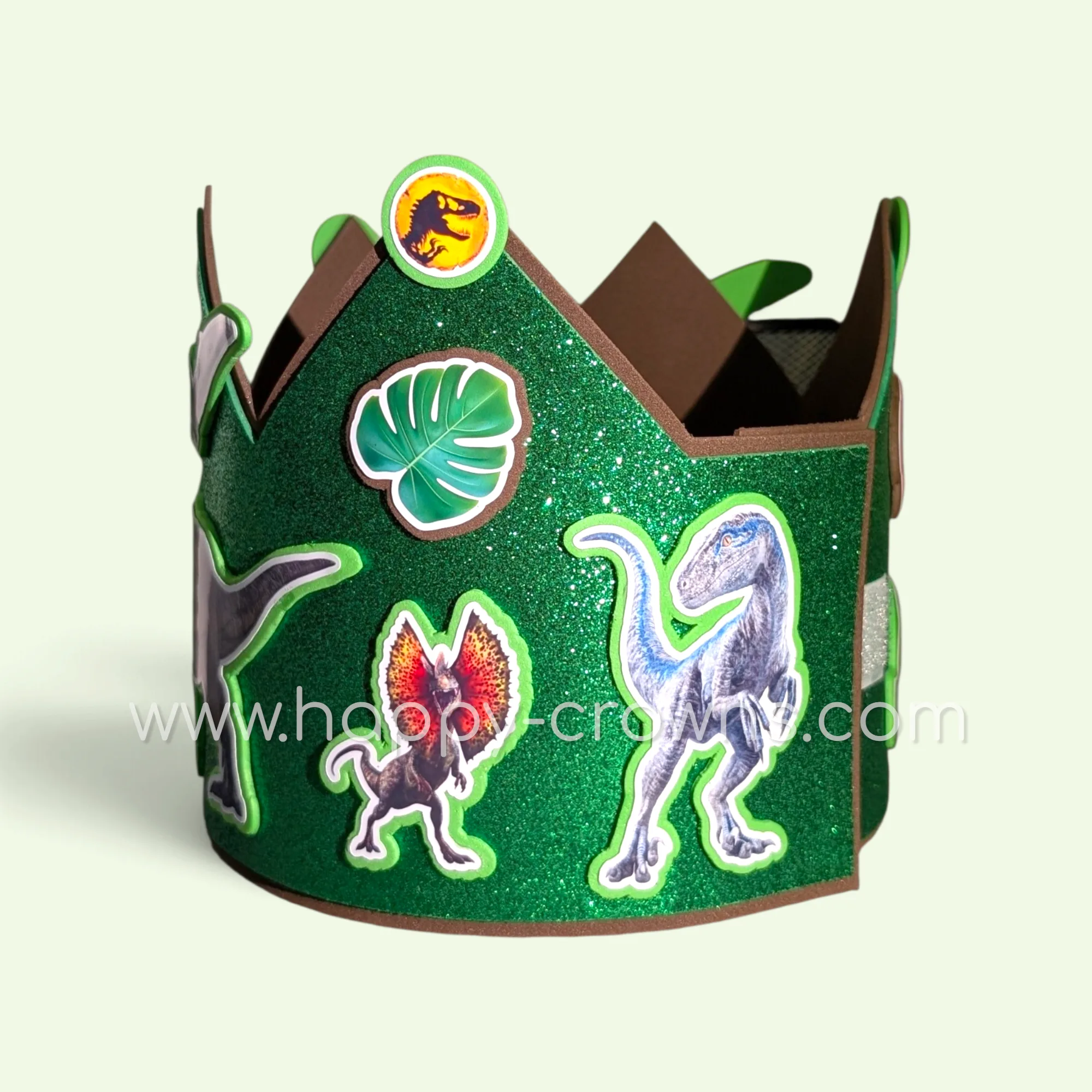 Corona de cumpleaños Jurassic World personalizada — 4
