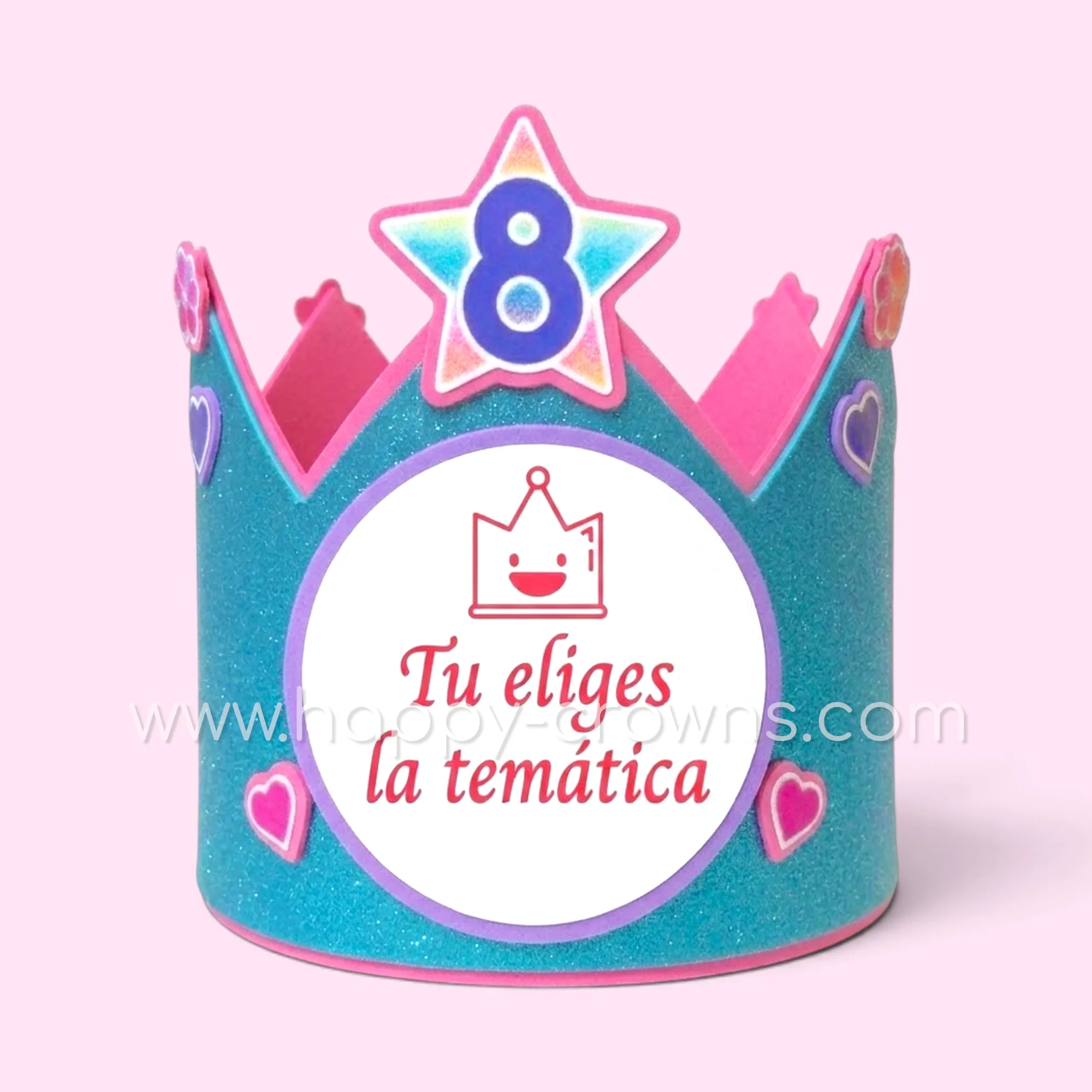 Corona personalizada con diseño a medida