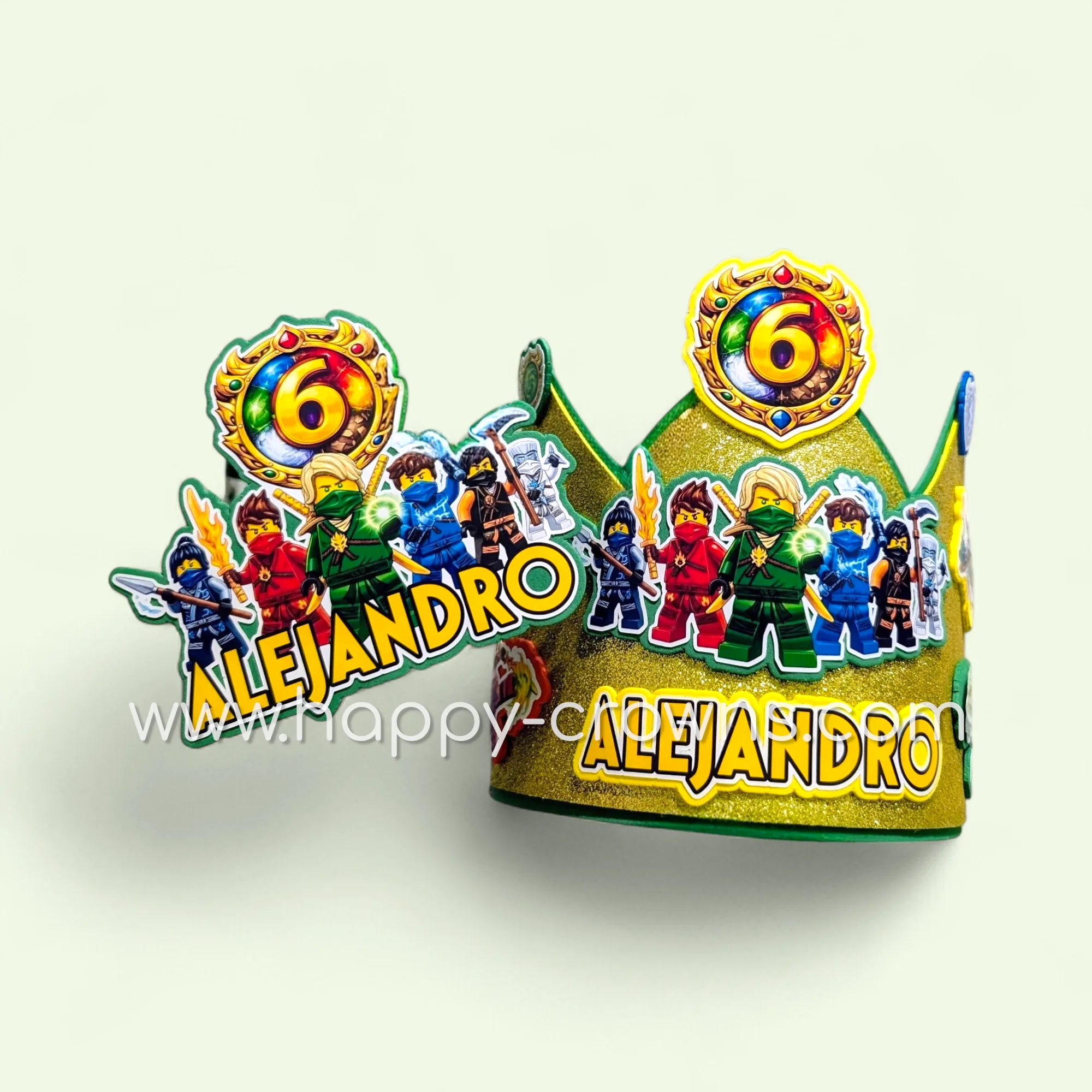 Pack de cumpleaños Ninjago personalizado